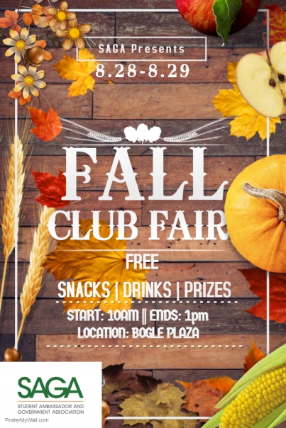 Fall 2018 Club Fair Flyer